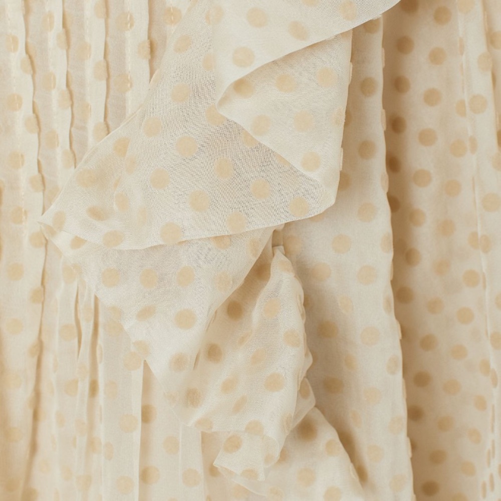 NWT Beige Ruffle Layered Voluminous Tunic - Picture 6 of 6